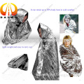emergency camping blanket 54"x84" silver color
